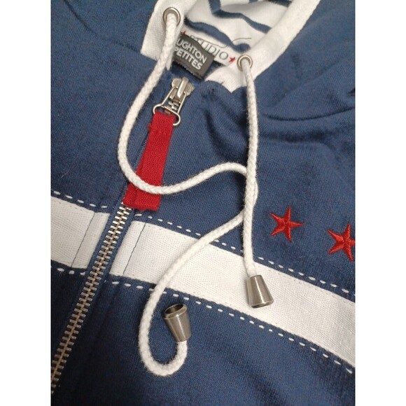 Norton Mcnaughton Petite PL PS Track Suit Blue White Jacket Pants - Picture 3 of 7